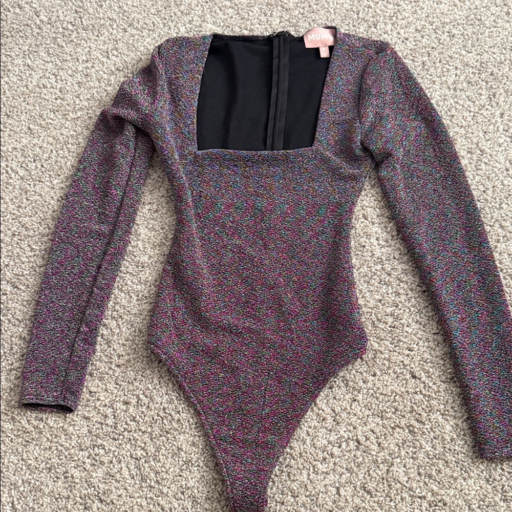 Miu Miu Colorful Long Sleeve Kids Bodysuit